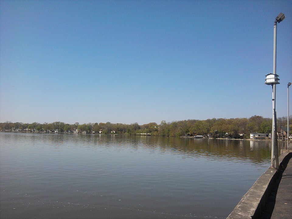 Cedar Lake 1 View looking west across Cedar Lake in Cedar Lake, Indiana
