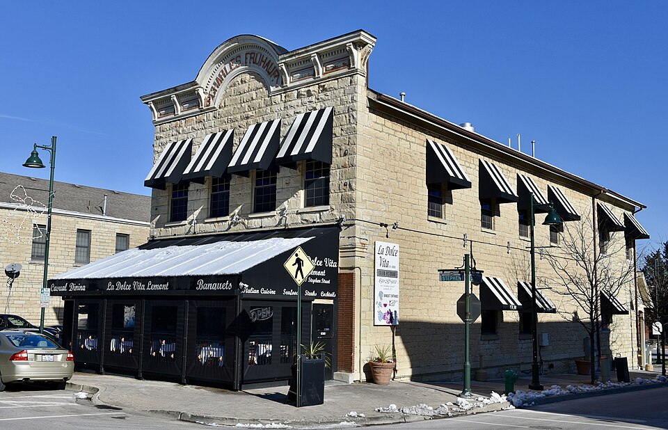 Lemont 2 Historic Charles Fruhauf Building in downtown Lemont, IL