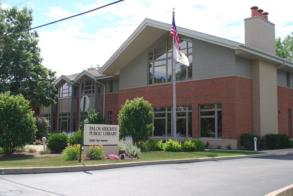 Palos Heights 2 Palos Heights Public Library building in Palos Heights, Illinois